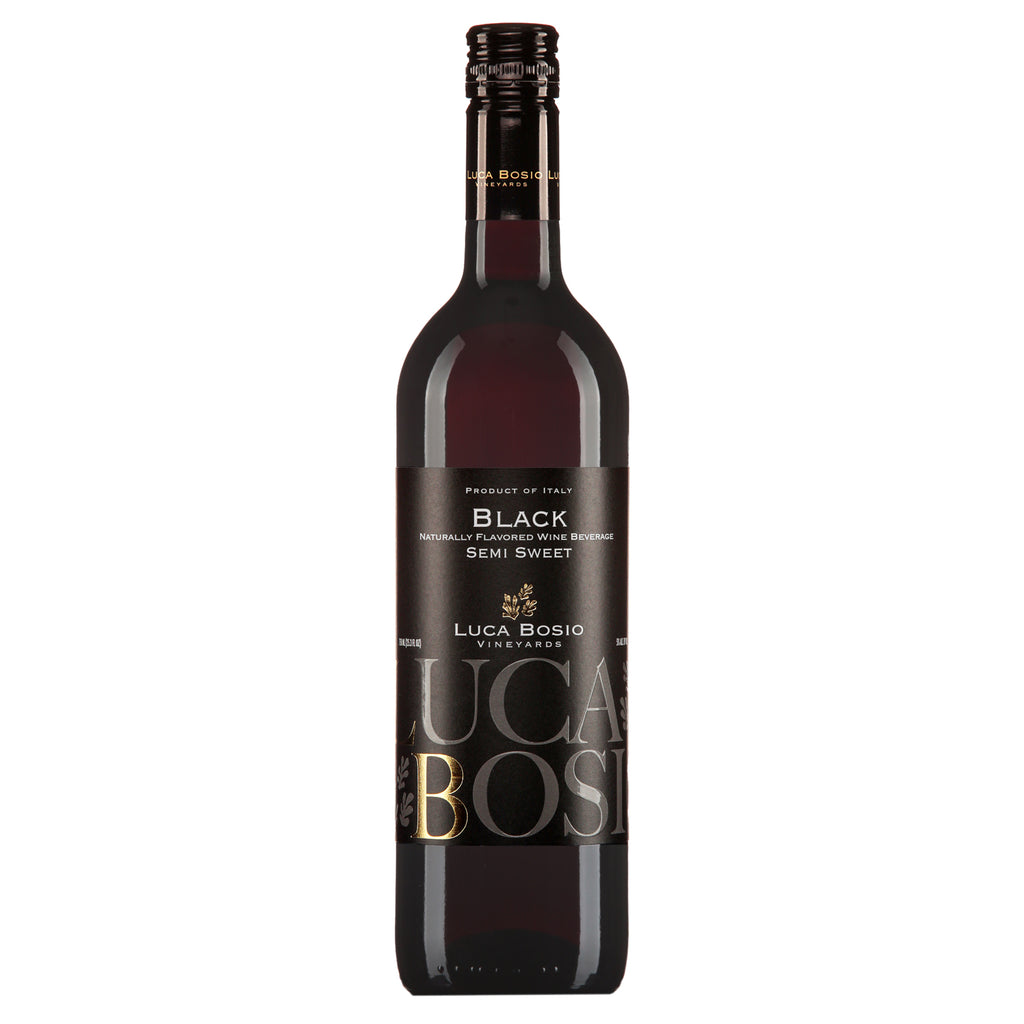 Luca Bosio Dark Black Semi Sweet | Family Wineries Direct